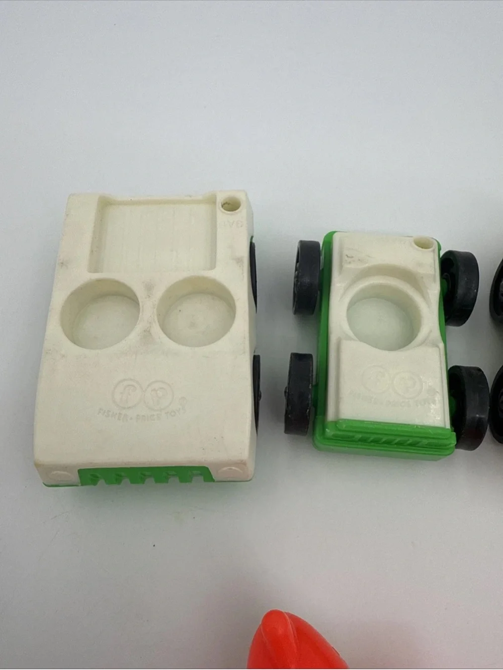 Vintage Fisher Price Little People Vehicles Jeep Plane Train Cars Toy Lot Of 9